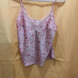 Vs Floral Lace Trip Tank Top